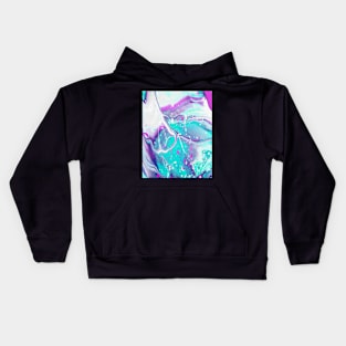 Cotton Candy - Teal and Magenta Variant Kids Hoodie